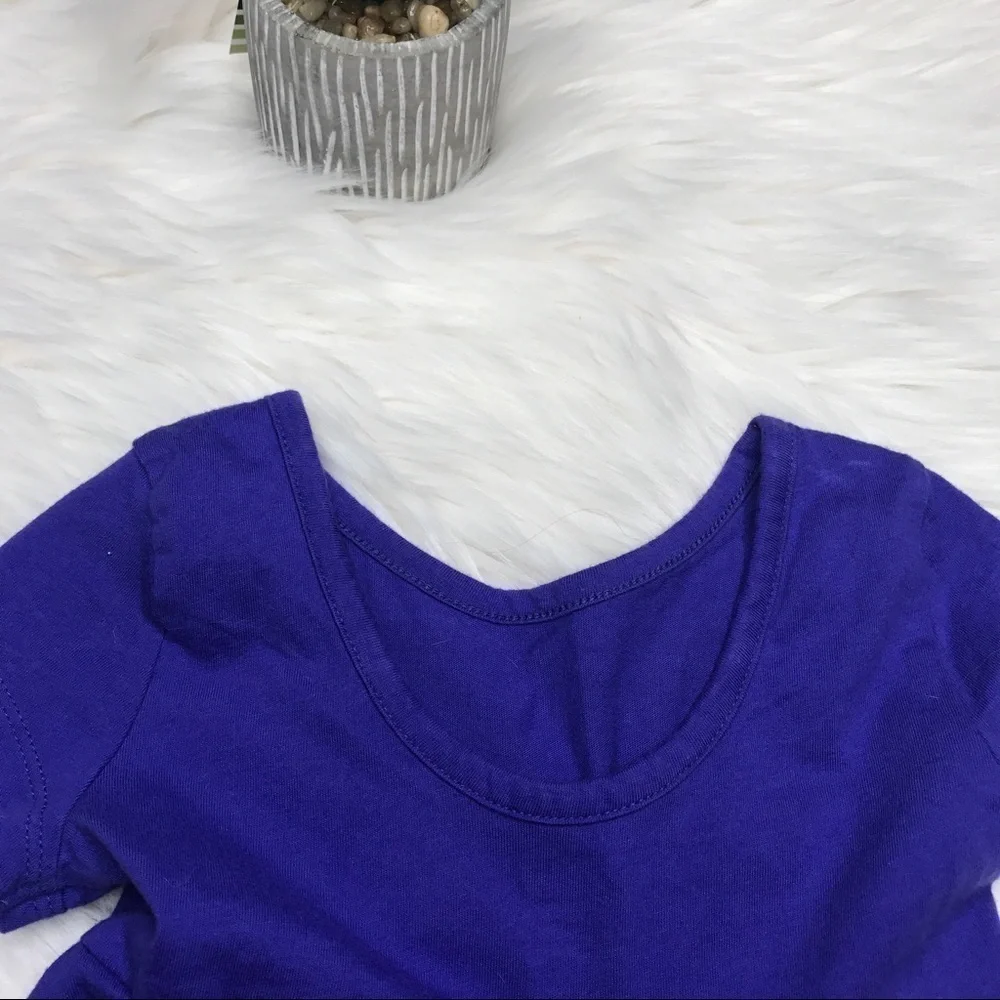 OLD Navy Purple Scoop Neck Fit & Flare Dress